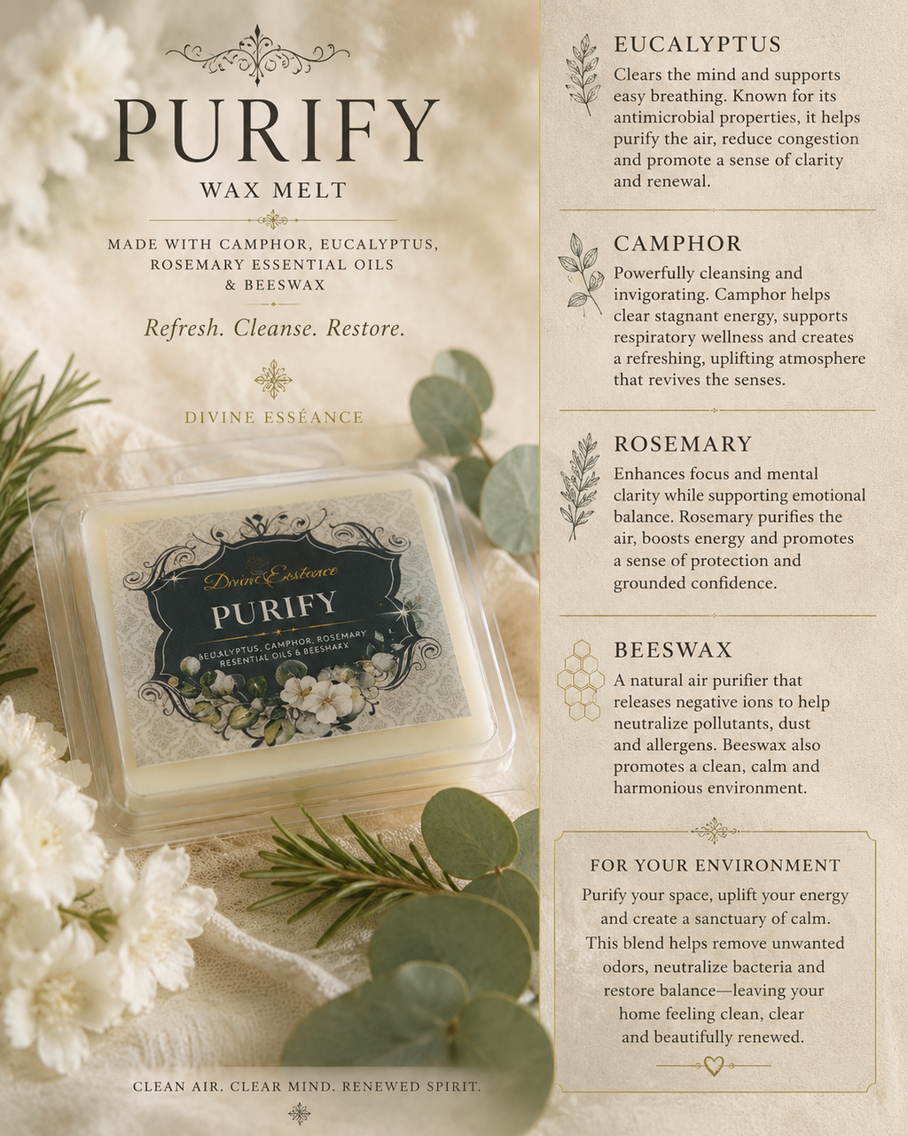 Purify Wax Melt