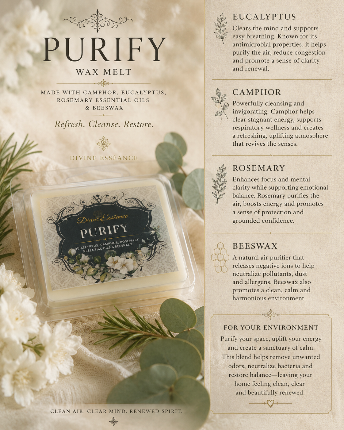 Purify Wax Melt