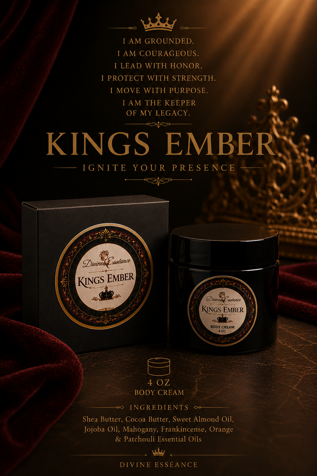 Kings Ember Body Cream